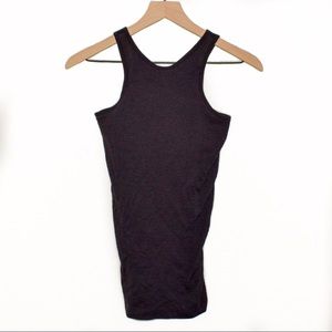 Lululemon | black racer-style tank